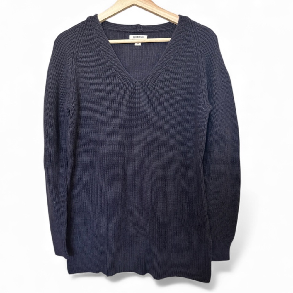 Goodthreads Navy Knit V-Neck Sweater